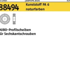 Profilscheibe R 88494 f.6-ktschrauben 222 - M27x 8,5 PA 6 natur 25St. DUBO