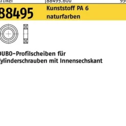Profilscheibe R 88495 f.Zylinderschrauben 301 - M6x2,5 PA 6 natur 100St. DUBO