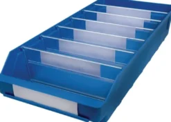 Regalkasten L500 x B240 x H95 mm blau PP - 510303