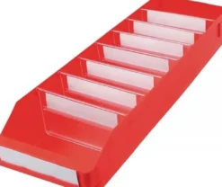 Regalkasten L600 x B180 x H95 mm rot PP - 520605