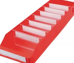 Regalkasten L600 x B180 x H95 mm rot PP - 520605