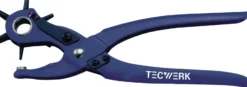 Revolverlochzange Gesamt-L.240mm 2/2,5/3/3,5/4 u.5mm blau pulv.TECWERK