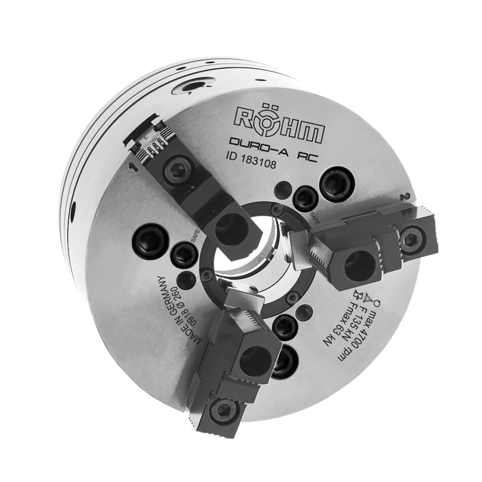 Röhm Kraftspannfutter DURO-A 110 Spitzverzahnung 60° Kurzkegelaufnahme - KK4 - 183734