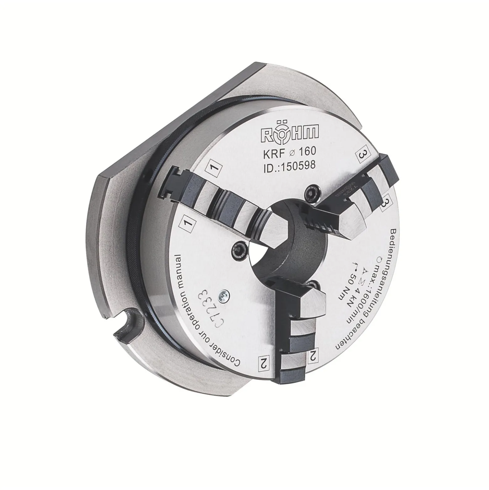 Röhm KRF 200, 3-Backen, mit Grundplatte, Gusskörper - 150599