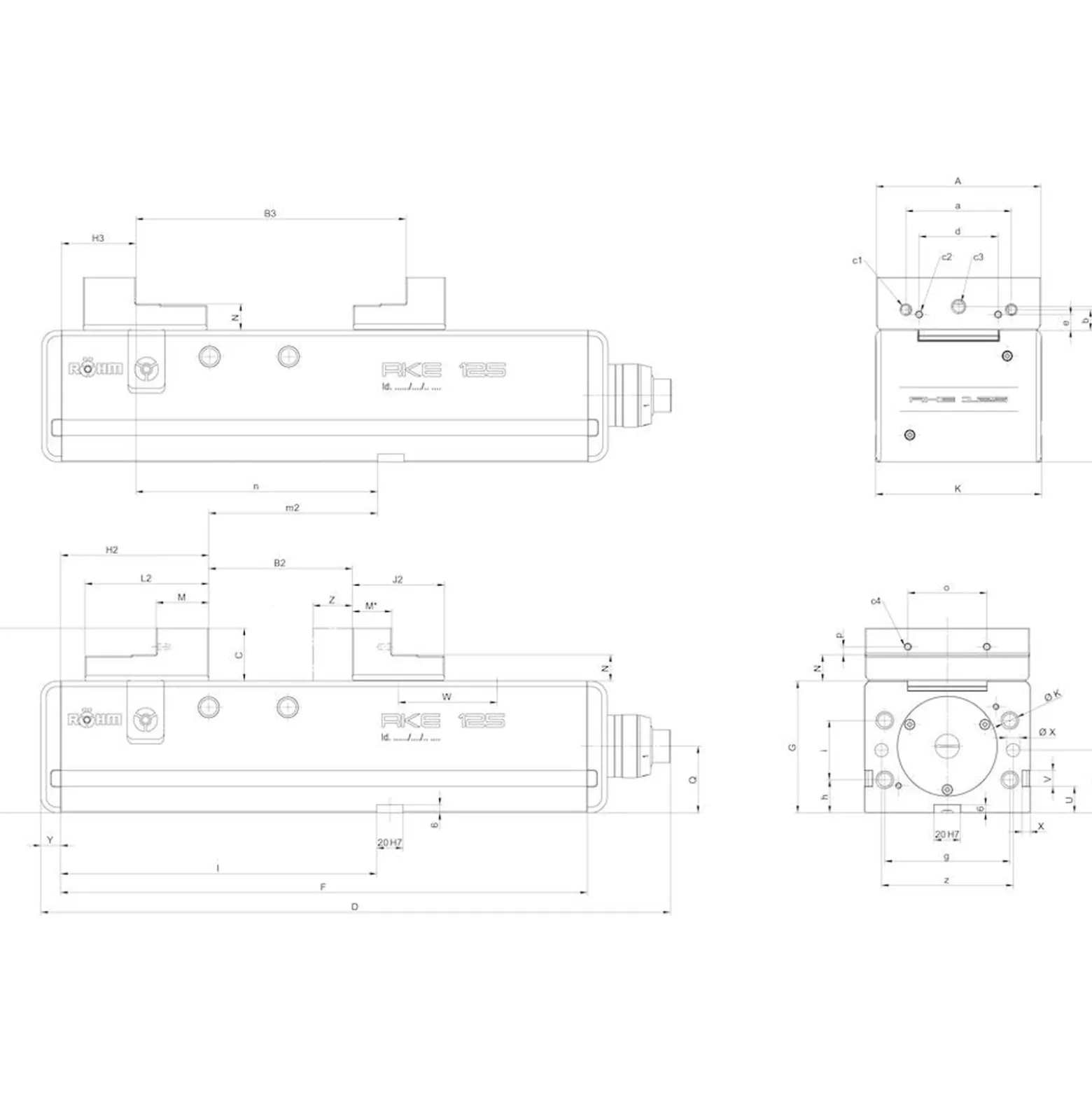 Röhm NC-Kompakt-Spanner RKE 160 - 178413