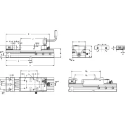 Röhm NC-Kraftspanner RBAW, Größe 4, Backenbreite 160, mit Winkeltrieb, Standard - 154765