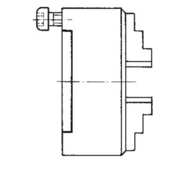 Röhm Planspiralfutter Duro-M 250/3 Zylindrische Aufnahme (DIN 6350 Form A) Bohr- und Drehbacken - 185305
