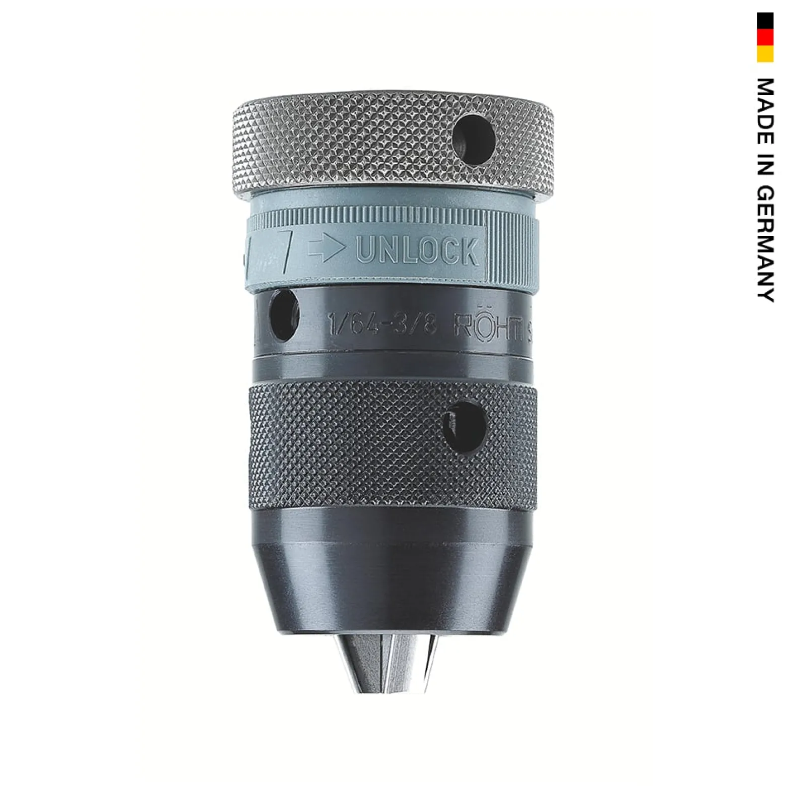 Röhm Schnellspannbohrfutter Supra SK Spann-Ø 1-13 mm Aufnahme 1/2" - 20 mm - 249804