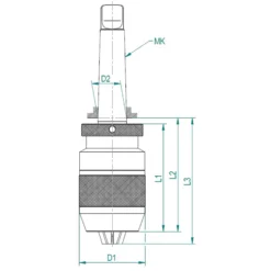 Röhm Schnellspann-Bohrfutter Spiro-MK, MK3, 3-16 mm - 1422234