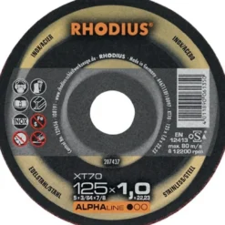 RHODIUS Trennscheibe XT70 Ø 125 x 1 mm INOX 22,23mm - 207437