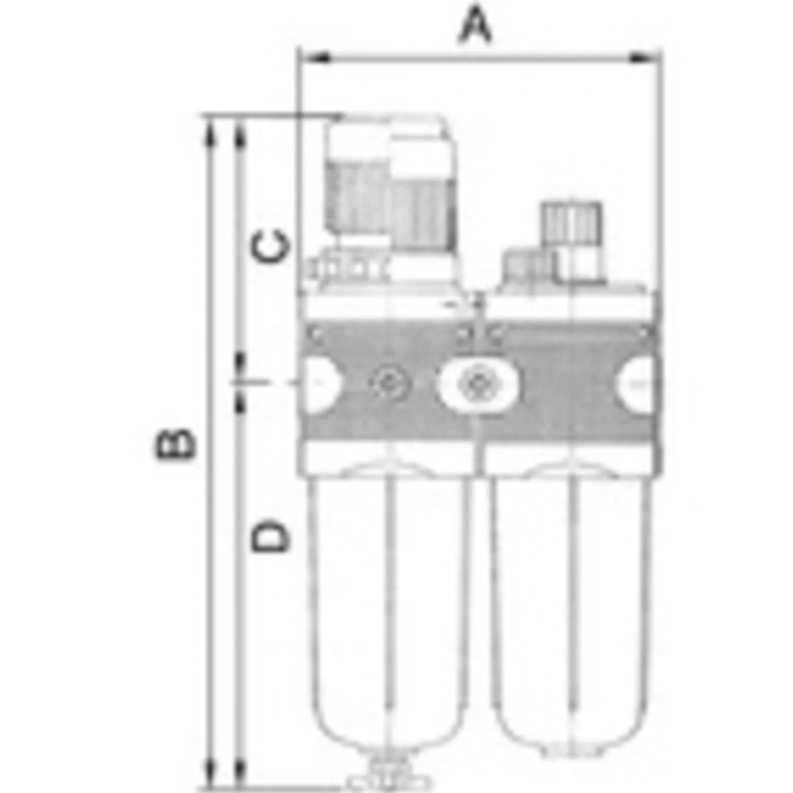 Riegler Wartungseinheit 2tlg. multifix mit PC-Behälter BG 1 G 3/8 - 100567