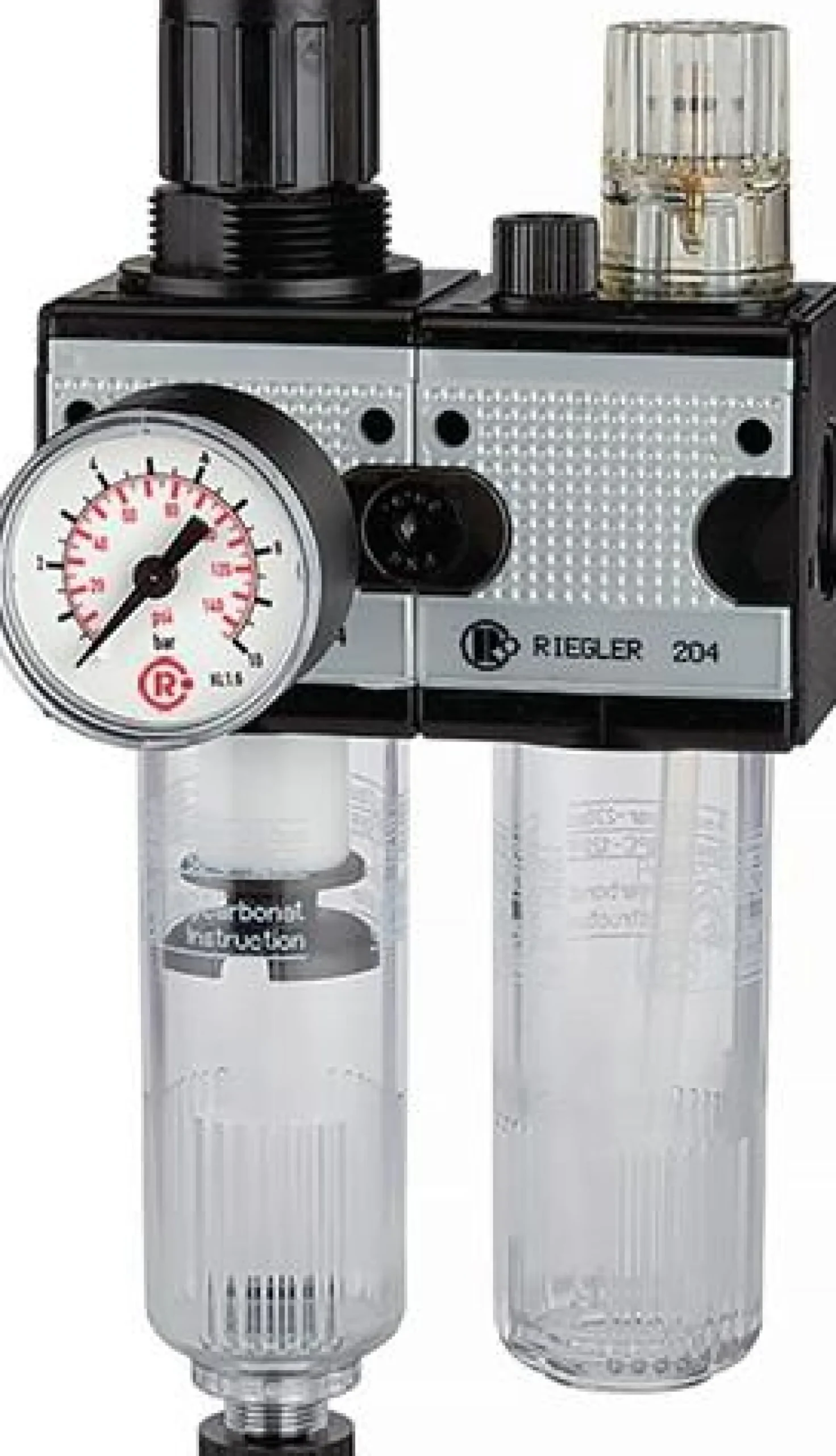 Riegler Wartungseinheit 2tlg. multifix mit PC-Behälter BG 1 G 3/8 - 100567