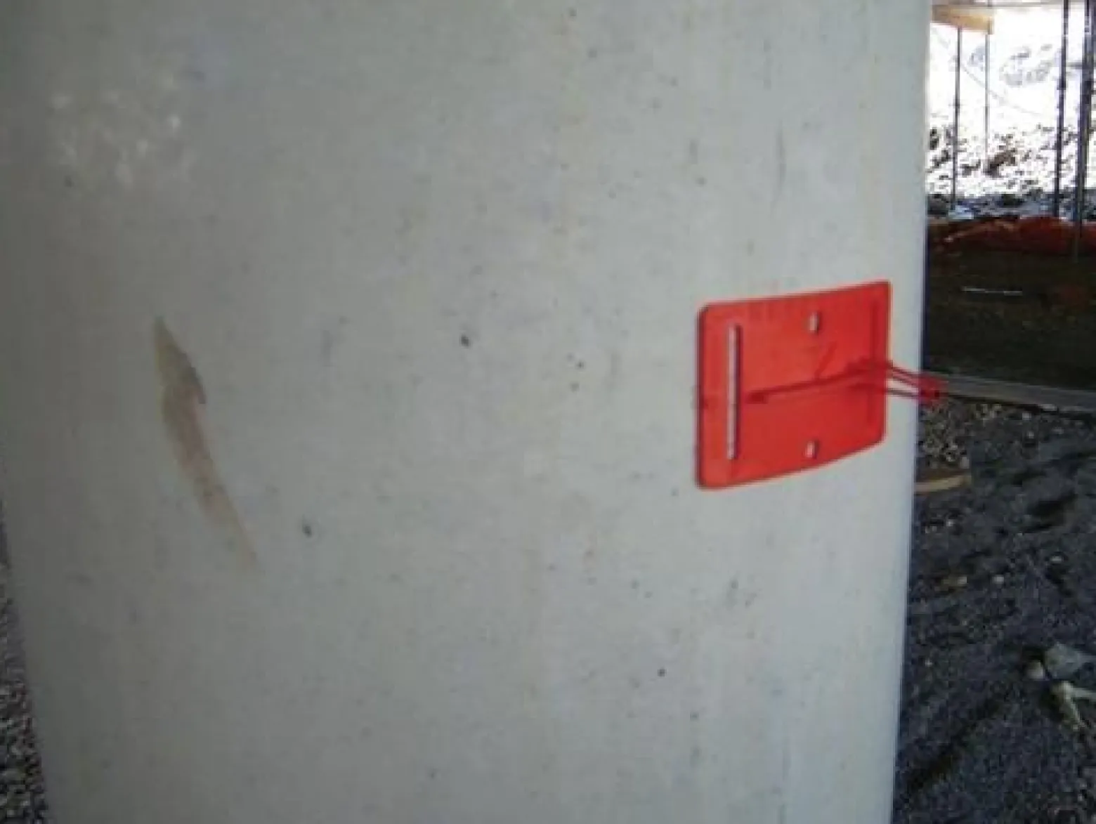 ROTHBUCHER SYSTEME Meterriss- und Achsplakette RS21 für L80xB50 mm 8 g - RS21rot
