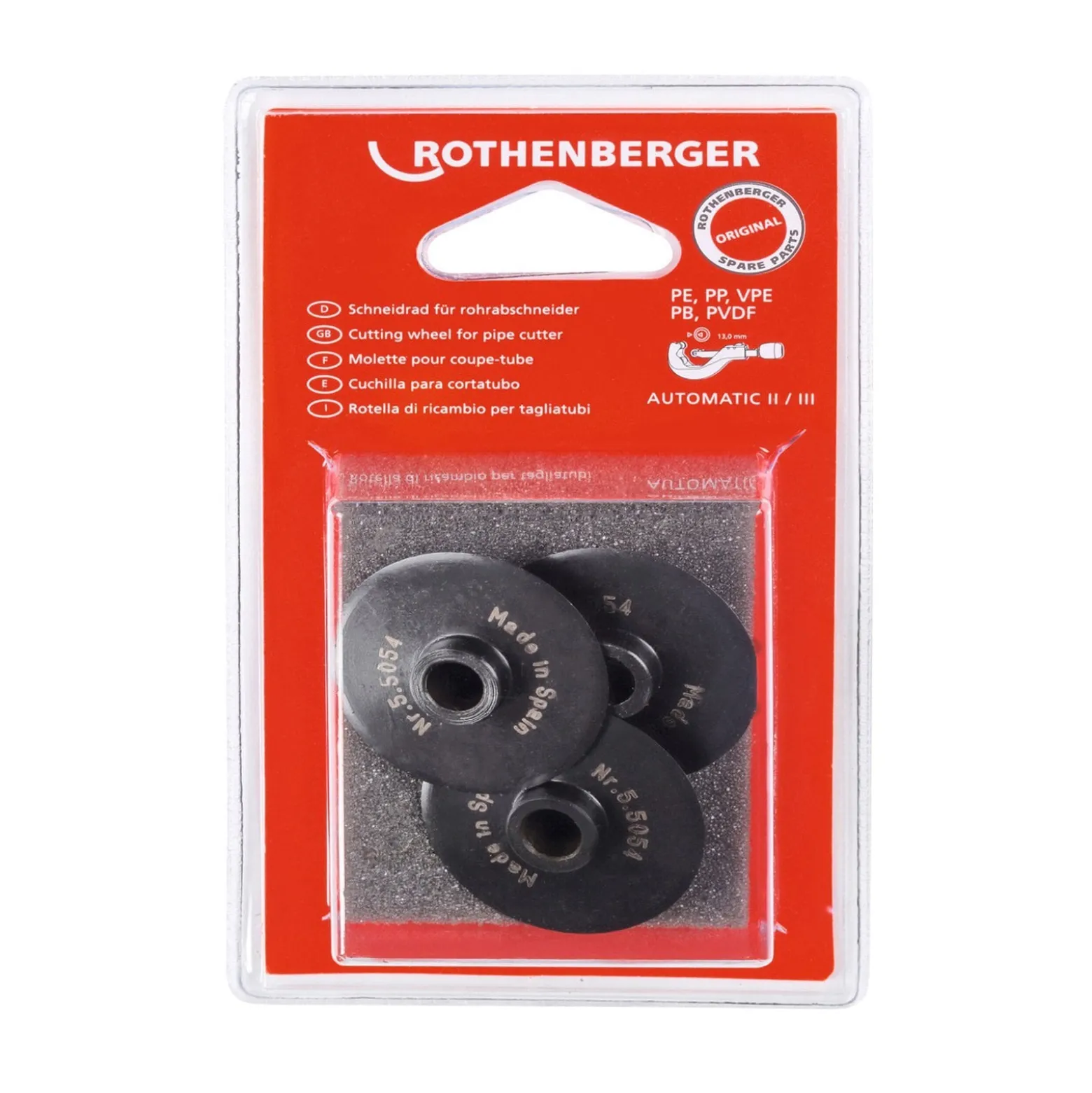 ROTHENBERGER Ersatzschneidrad, 3 Stück - 055054D