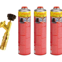 ROTHENBERGER Industrial Hot Pack Brenner inkl. 3x Industrial Multigas 300 600 ml - 1500004611