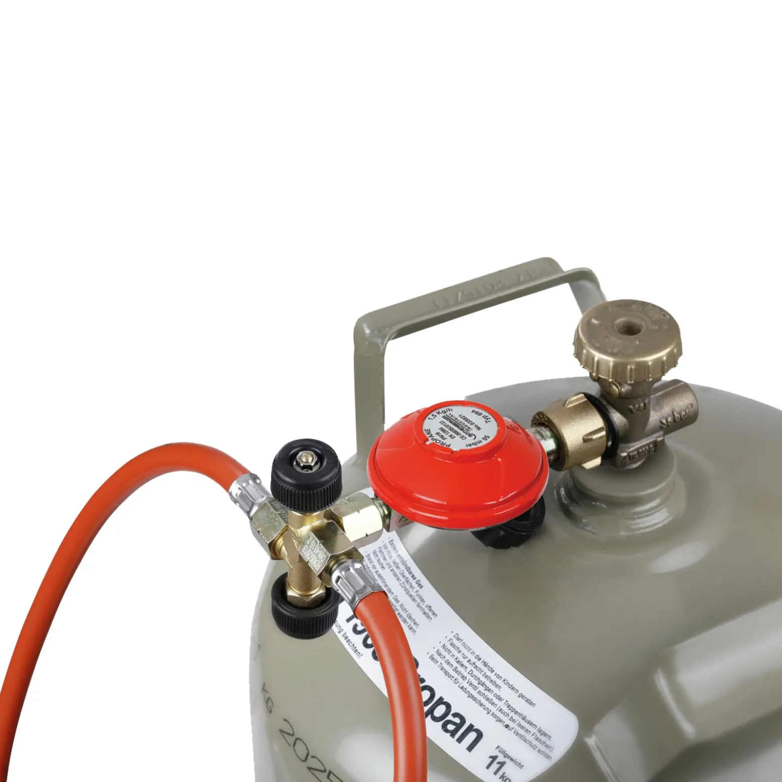 ROTHENBERGER Industrial Set 3,0 m Gasschlauch & Druckregler Propan 50 mbar 2X G ¼ Zertifiziert EN 16436-1 - 1500005308