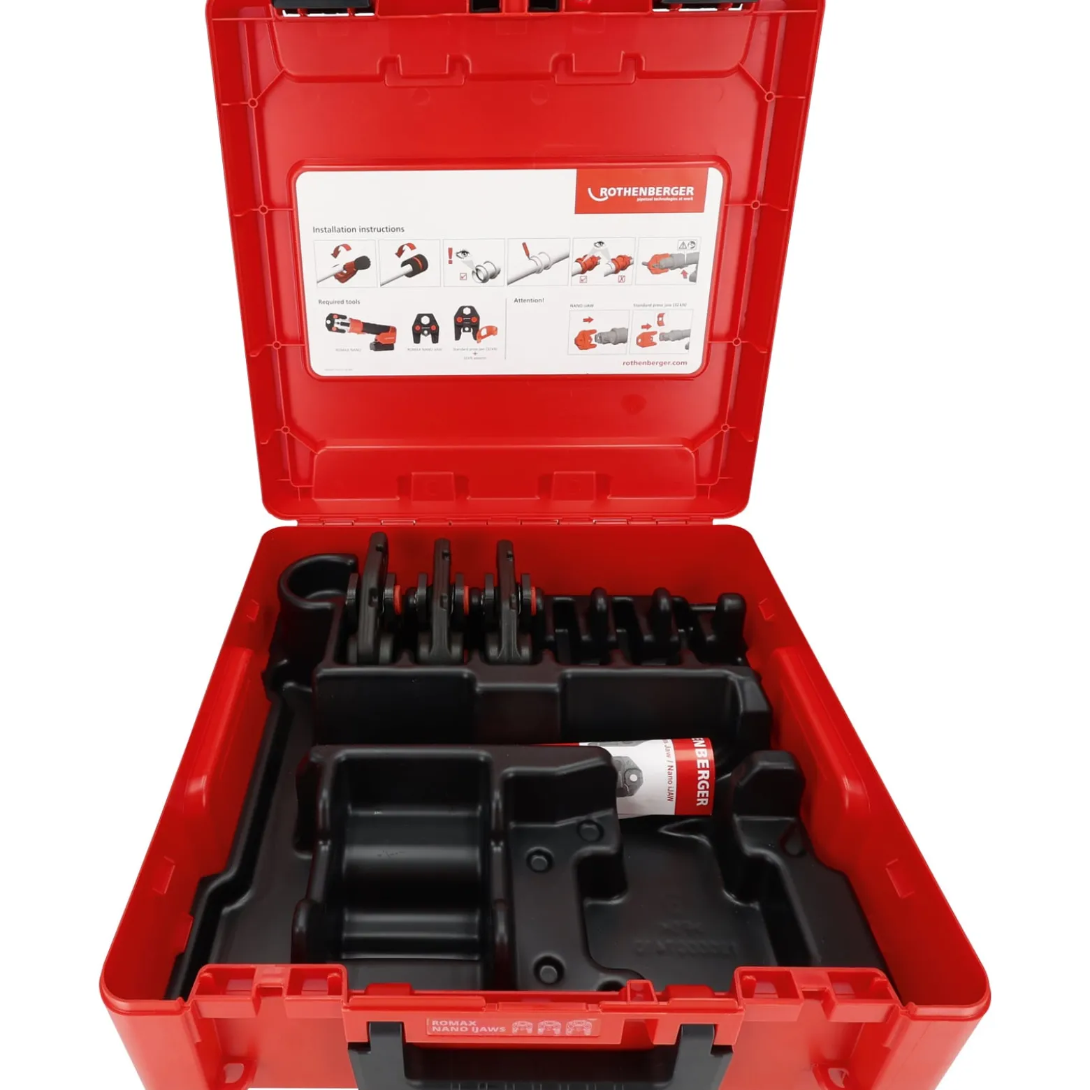 ROTHENBERGER ROMAX NANO iJAWs Set, Pressbacke, M, 15-22-28mm - 1000004942