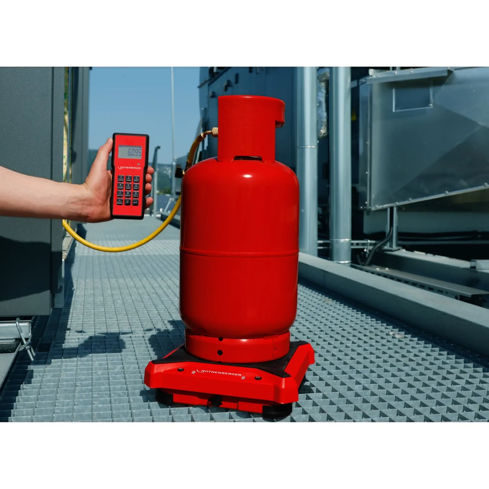 ROTHENBERGER ROSCALE 150 Kältemittellwaage + ROSCALE Valve + Bluetooth Lautsprecher - 1000005062-1000005505-Set