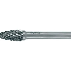 RUKO Hartmetall-Frässtift RBF Ø 3 mm Kopflänge 7 mm Schaft-Ø 3 mm blank Verzahnung KVZ 4 - 116050