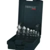 RUKO Kegel- & Entgratsenker-Satz HSS, 6tlg., 90°, DIN 335 Form C inkl. Spray & Schutzbrille - WZSA102152RO
