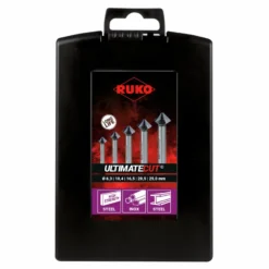 RUKO Kegel- und Entgratsenker-Satz ULTIMATECUT 5tlg. DIN 335 Form C 90° HSSE-Co 5 RUnaTEC Ø 6,3 - 25,0 mm in Kunststoffkassette - 102791EPRO