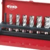 RUKO Kernbohrersatz HSS mit Weldonschaft CBN geschliffen 7tlg. In Industriekassette - 108820/RUKO