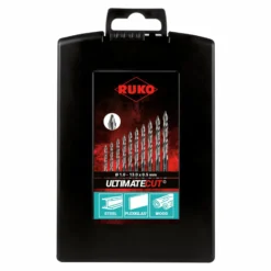 RUKO Spiralbohrersatz HSS-G DIN 338 ULTIMATECUT FLOWSTEP 25tlg. Ø 1 - 13 mm in Kunststoffkassette - 259215RO