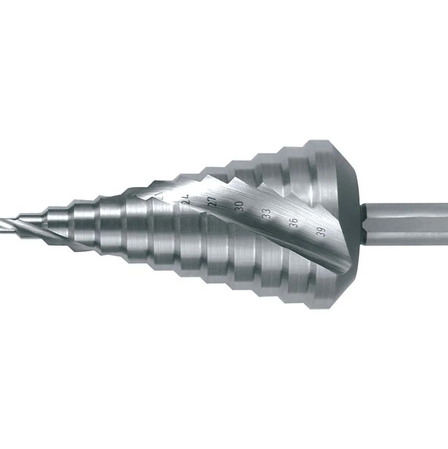 RUKO Stufenbohrer HSSE-Co 5 spiralgenutet mit Kreuzanschliff Ø 4 - 39 mm - 101056E