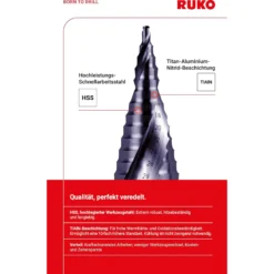 RUKO Stufenbohrer HSS-TiAlN 6tlg. - A101032F