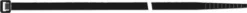 SAPISELCO 100x Kabelbinder Länge 100 mm Breite 2,5 mm schwarz UV-stabil - SEL.UV.202