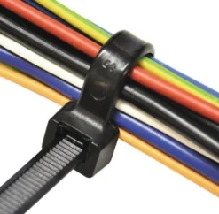 SAPISELCO 100x Kabelbinder Länge 280 mm Breite 4,5 mm schwarz - SEL.3.425