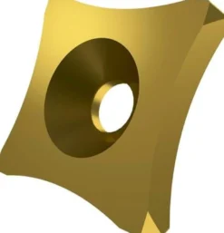 Scarfing-Schneideinsatz ISO SPUB 19-R30:6640 Radius 30mm MT-CVD beschicht. Gold