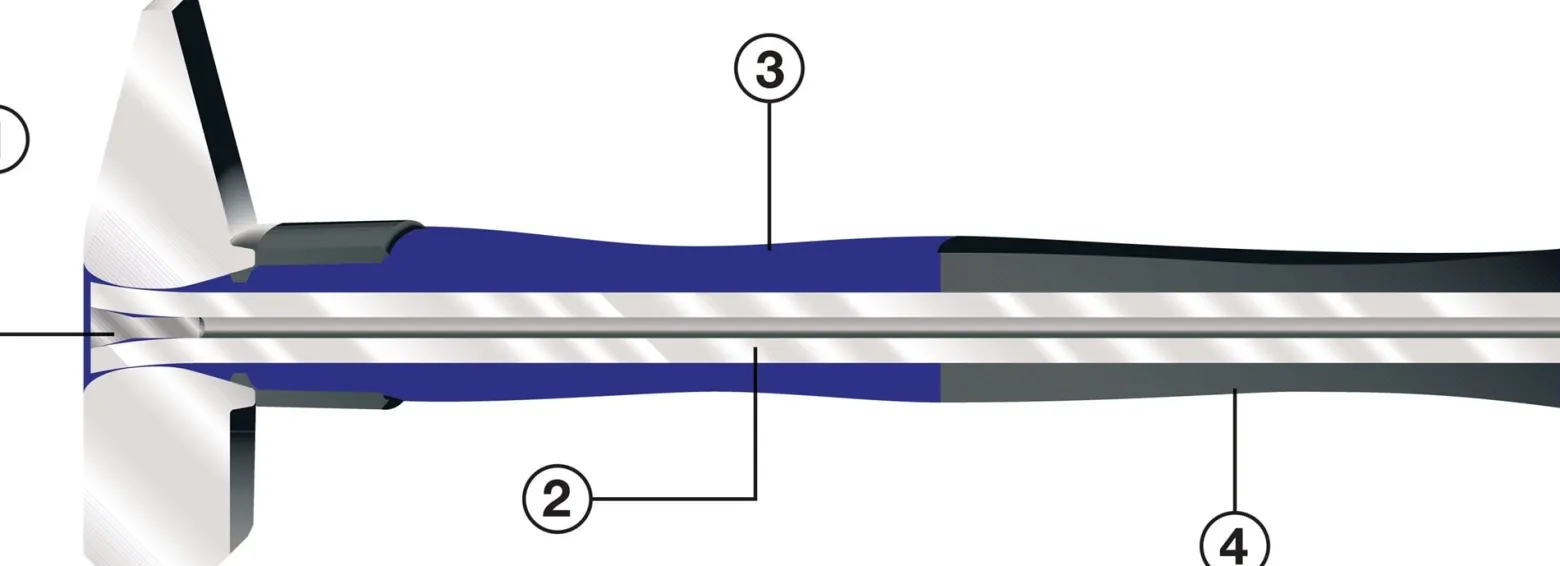 Schlosserhammer 1500g Stiel-L.380mm 3K-Stiel m.Stahlschutzhülse TECWERK