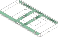 Schubladenunterteilungsmaterial 4-tlg.zu 2000 871 505 TECWERK