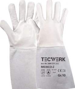 Schweißerhandschuhe Mexico Z Gr.9 grau EN 388/407/12477 10PA TW