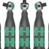Schwenk- u.U.-Knarre 8009 Zyklop Pocket Set 1 3/8Zoll+1/4 Zoll 72 Z.WERA