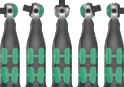 Schwenk- u.U.-Knarre 8009 Zyklop Pocket Set 1 3/8Zoll+1/4 Zoll 72 Z.WERA