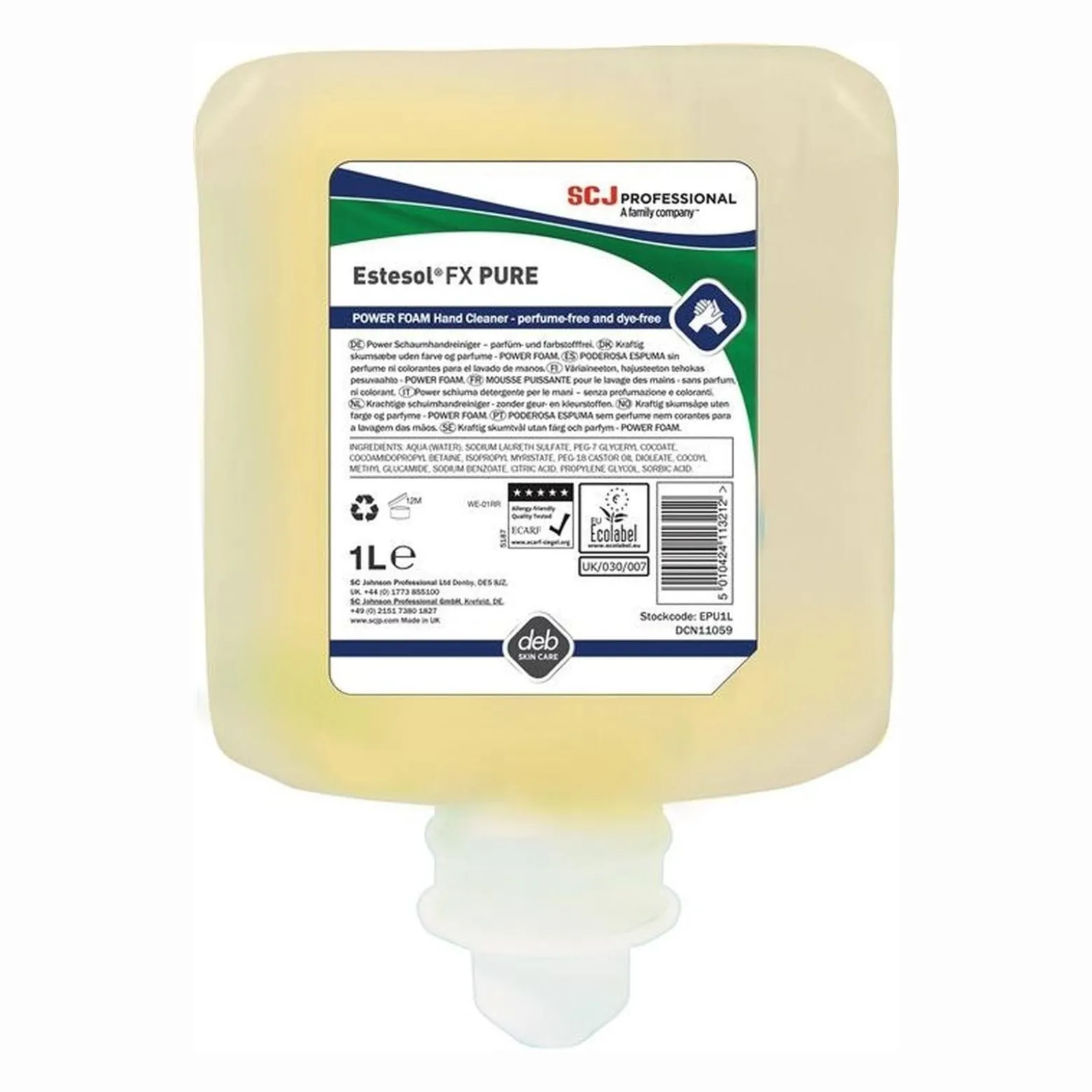 SC Johnson Power Schaumhandreiniger Estesol FX PURE 1 l - EPU1L