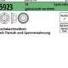 Sechskantmutter DIN 6923 Flansch M12 10 Sperrverzahnung gal Zn 250 Stück