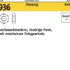 Sechskantmutter DIN 936 M12x 1,5 Messing 100 Stück