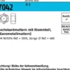 Sechskantmutter ISO 7042 Klemmteil M4 A 2 1000 Stück