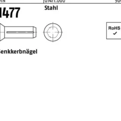 Senkkerbnagel DIN 1477 4x 10 Stahl 500 Stück