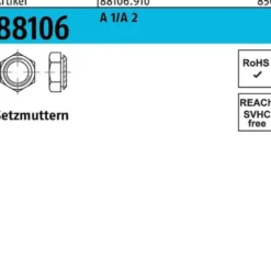 Setzmutter R 88106 M10/1,9 A 1/A 2 100 Stück