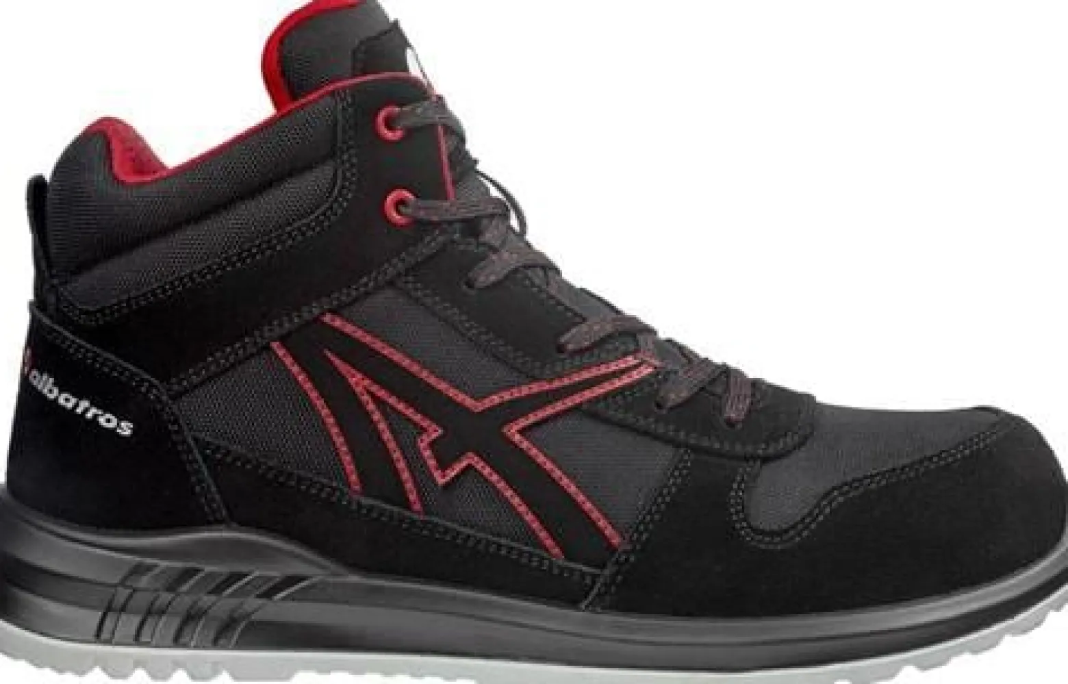 Sicherheitsstiefel CLIFTON MID Gr.43 schwarz/rot S3 SRC EN ISO 20345:2011
