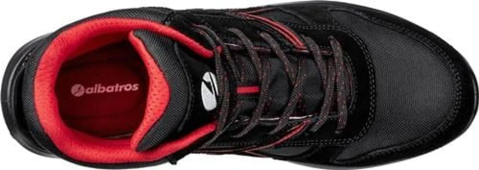 Sicherheitsstiefel CLIFTON MID Gr.43 schwarz/rot S3 SRC EN ISO 20345:2011