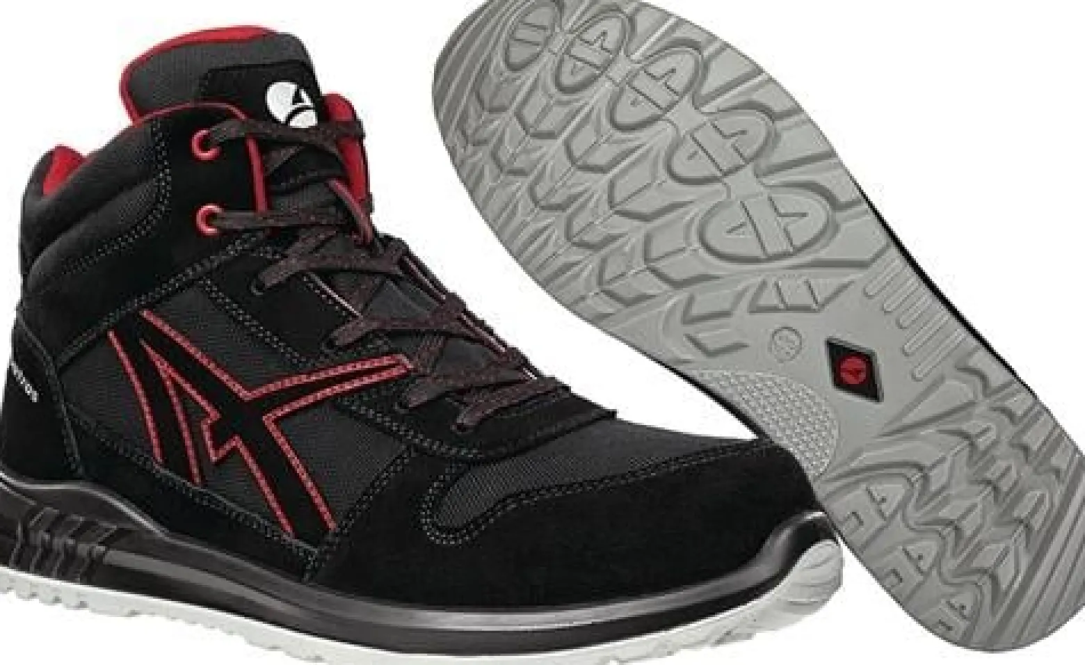Sicherheitsstiefel CLIFTON MID Gr.43 schwarz/rot S3 SRC EN ISO 20345:2011