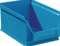 Sichtlagerkasten L160/140xB100xH75mm PE blau TECWERK