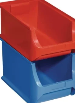 Sichtlagerkasten Profi-Plus L355xB205xH200mm PP blau ALLIT