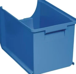 Sichtlagerkasten Profi-Plus L355xB205xH200mm PP blau ALLIT