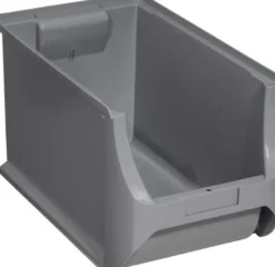 Sichtlagerkasten ProfiPlus L355xB205xH200mm PP grau stapelbar ALLIT